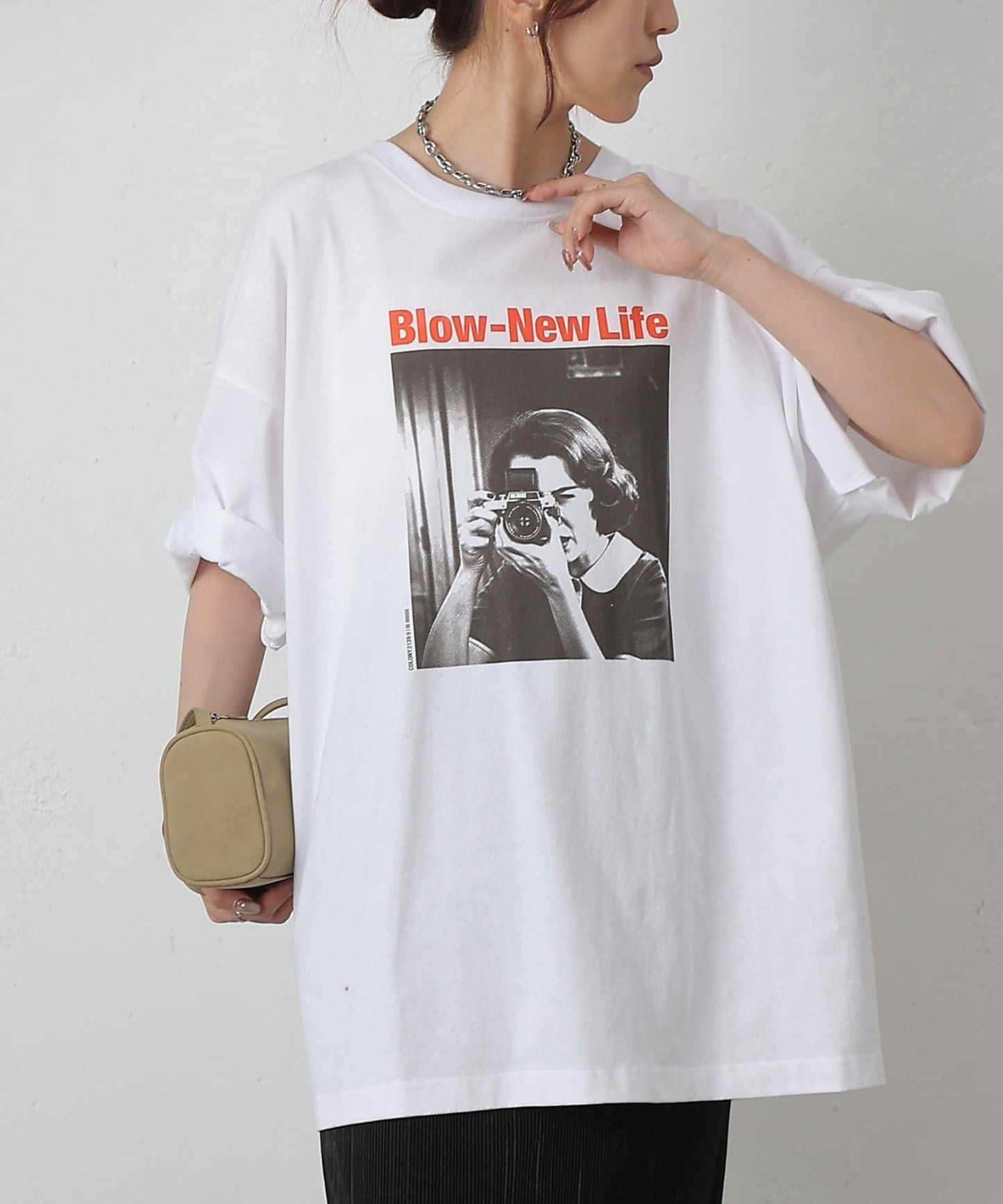 SayCheese大照片印花T恤