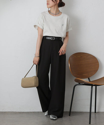 單褶寬鬆西褲