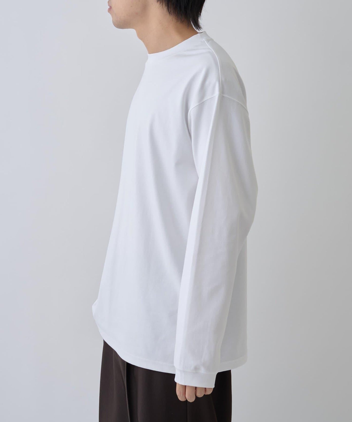 【AW】漸變棉質簡約長袖T恤