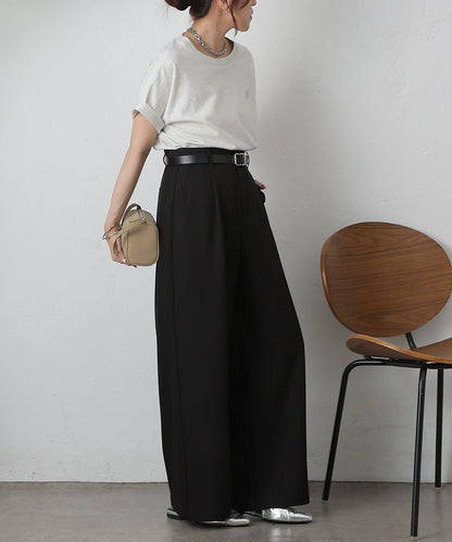 單褶寬鬆西褲