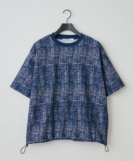 蓬鬆提花短袖T恤