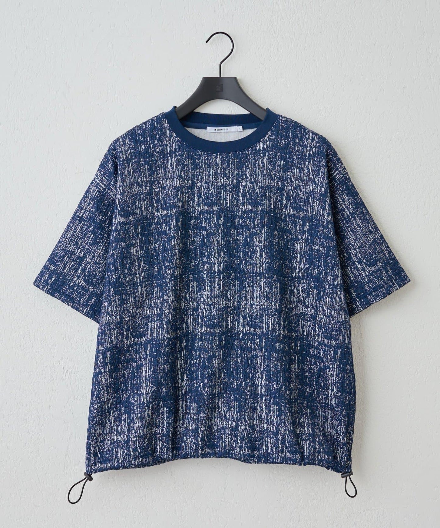 蓬鬆提花短袖T恤