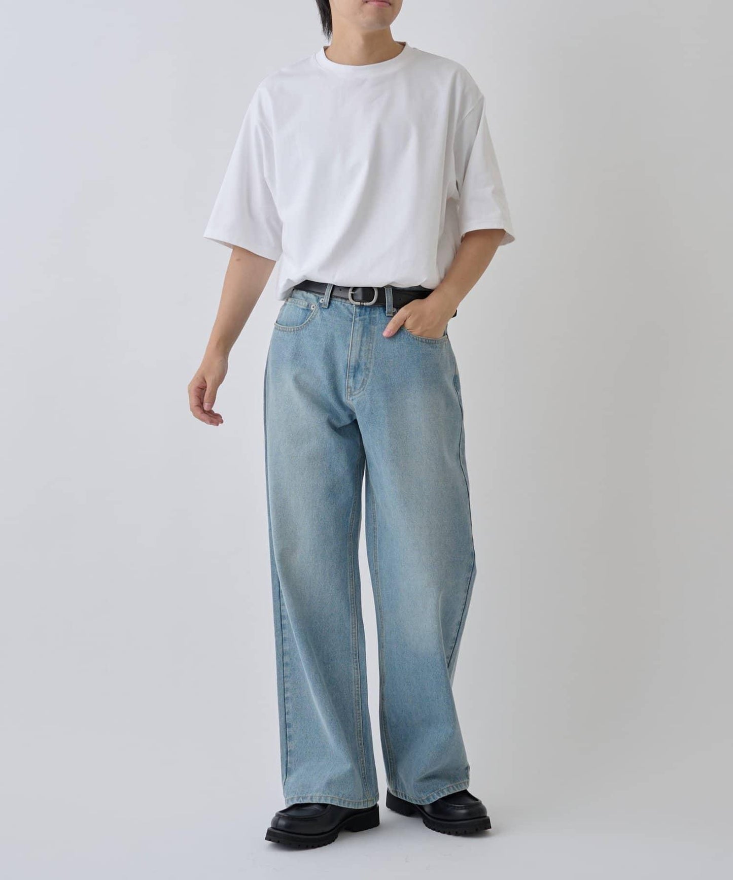 【AW】漸變棉質簡約短袖T恤