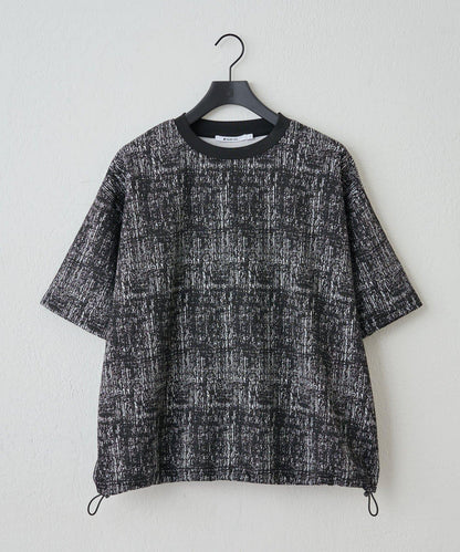 蓬鬆提花短袖T恤