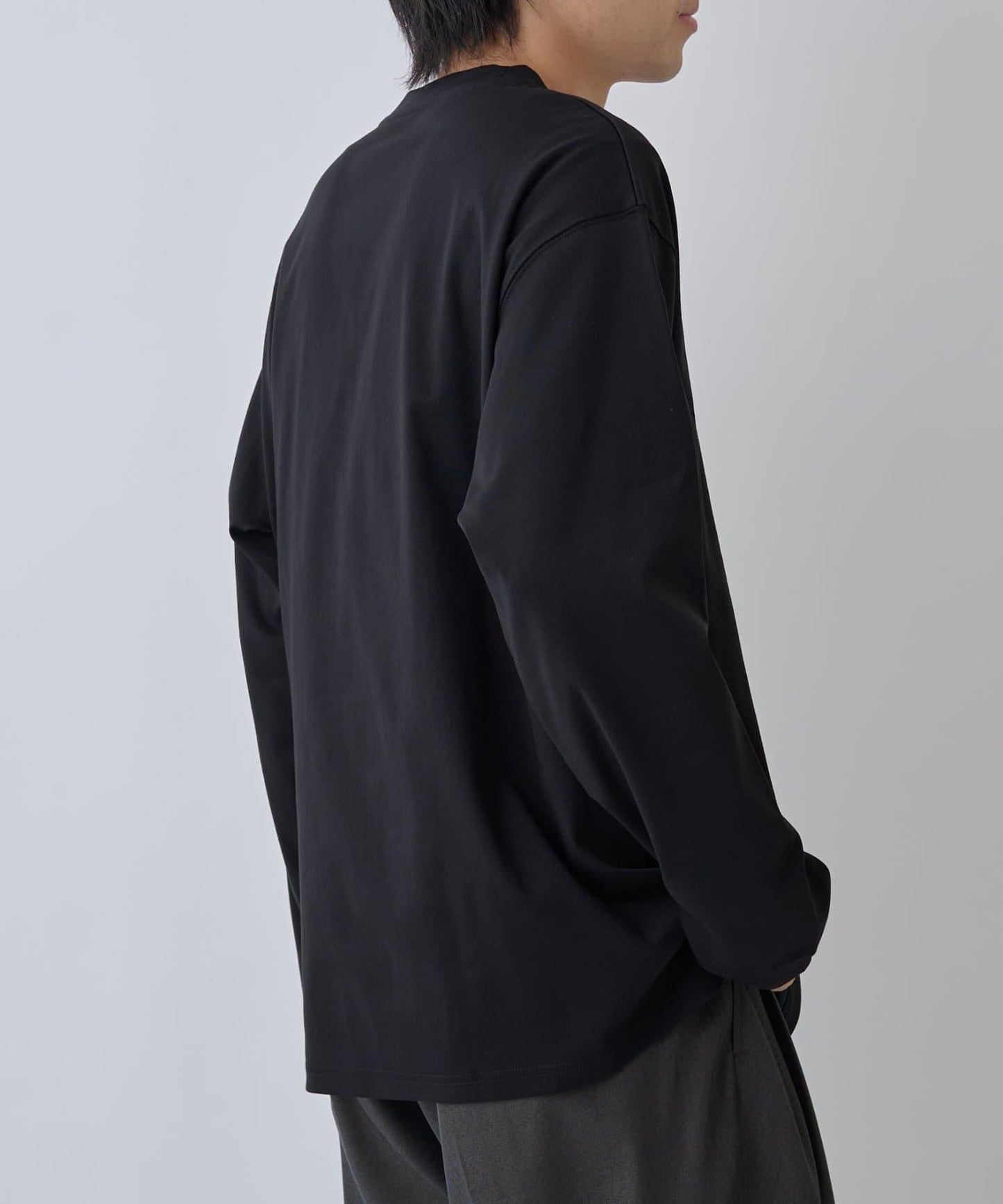 【AW】漸變棉質簡約長袖T恤