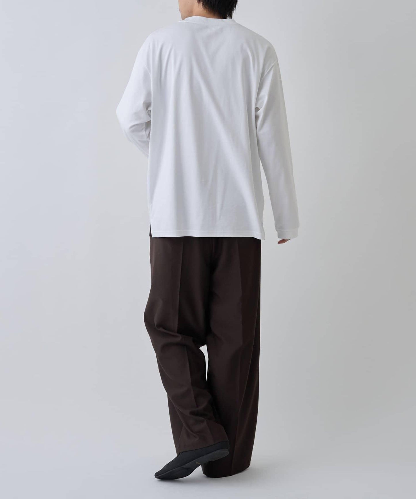 【AW】漸變棉質簡約長袖T恤