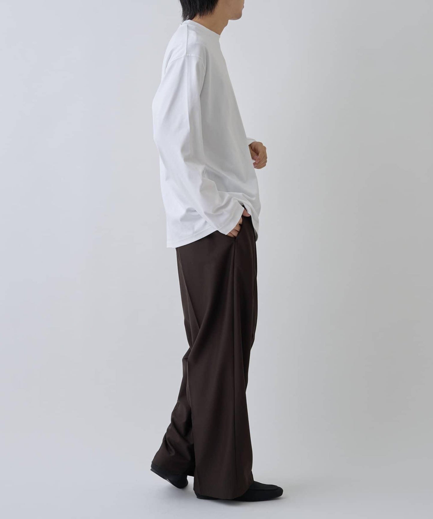 【AW】漸變棉質簡約長袖T恤