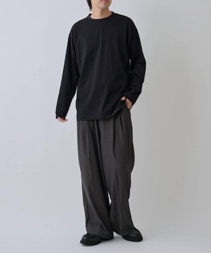 【AW】漸變棉質簡約長袖T恤