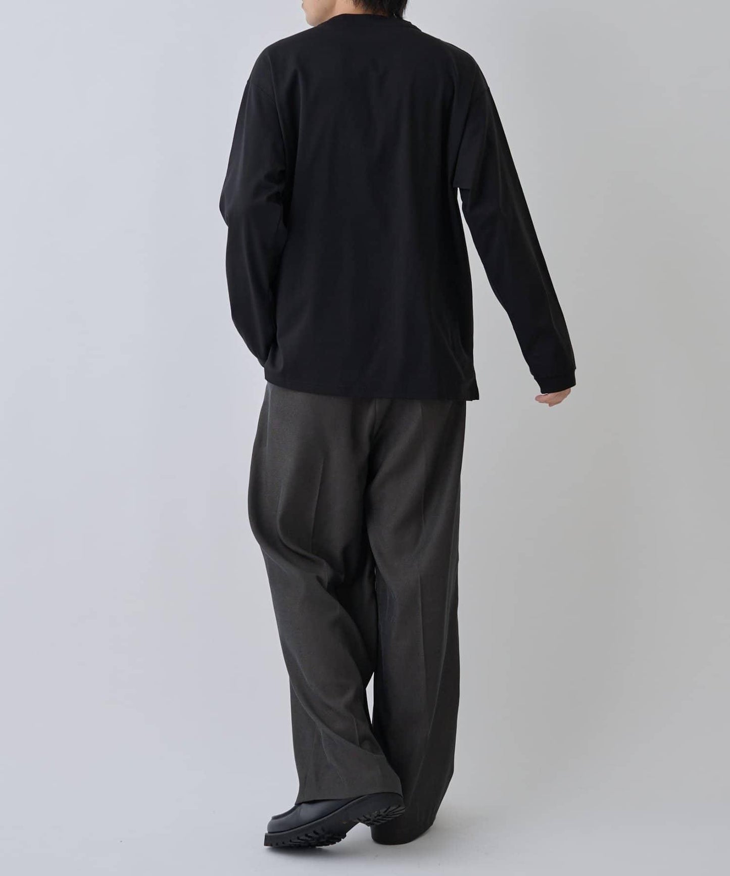 【AW】漸變棉質簡約長袖T恤