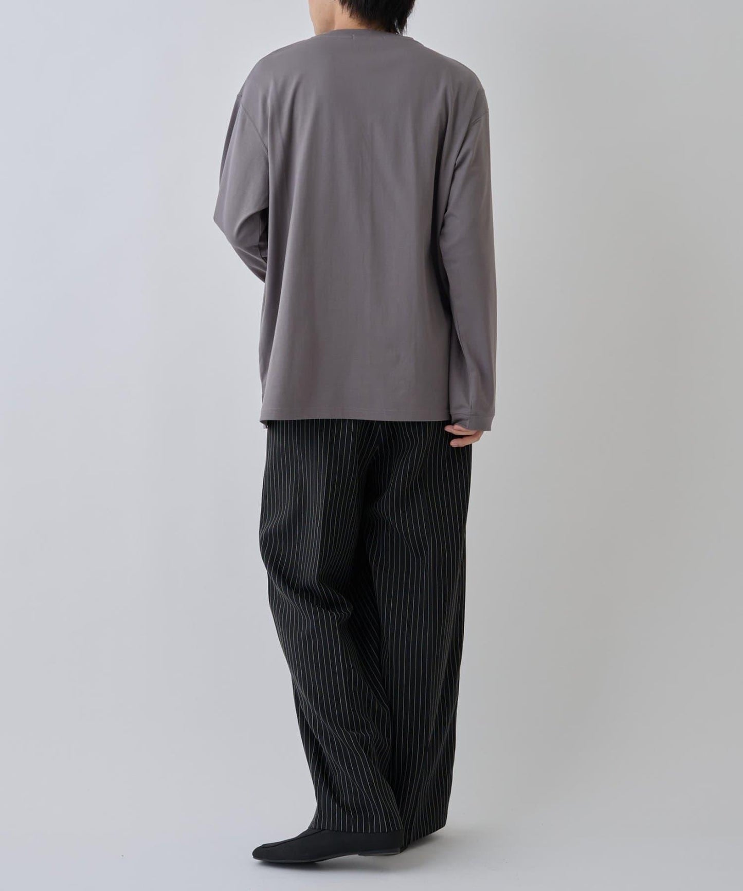 【AW】漸變棉質簡約長袖T恤