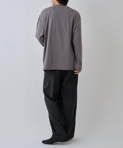 【AW】漸變棉質簡約長袖T恤