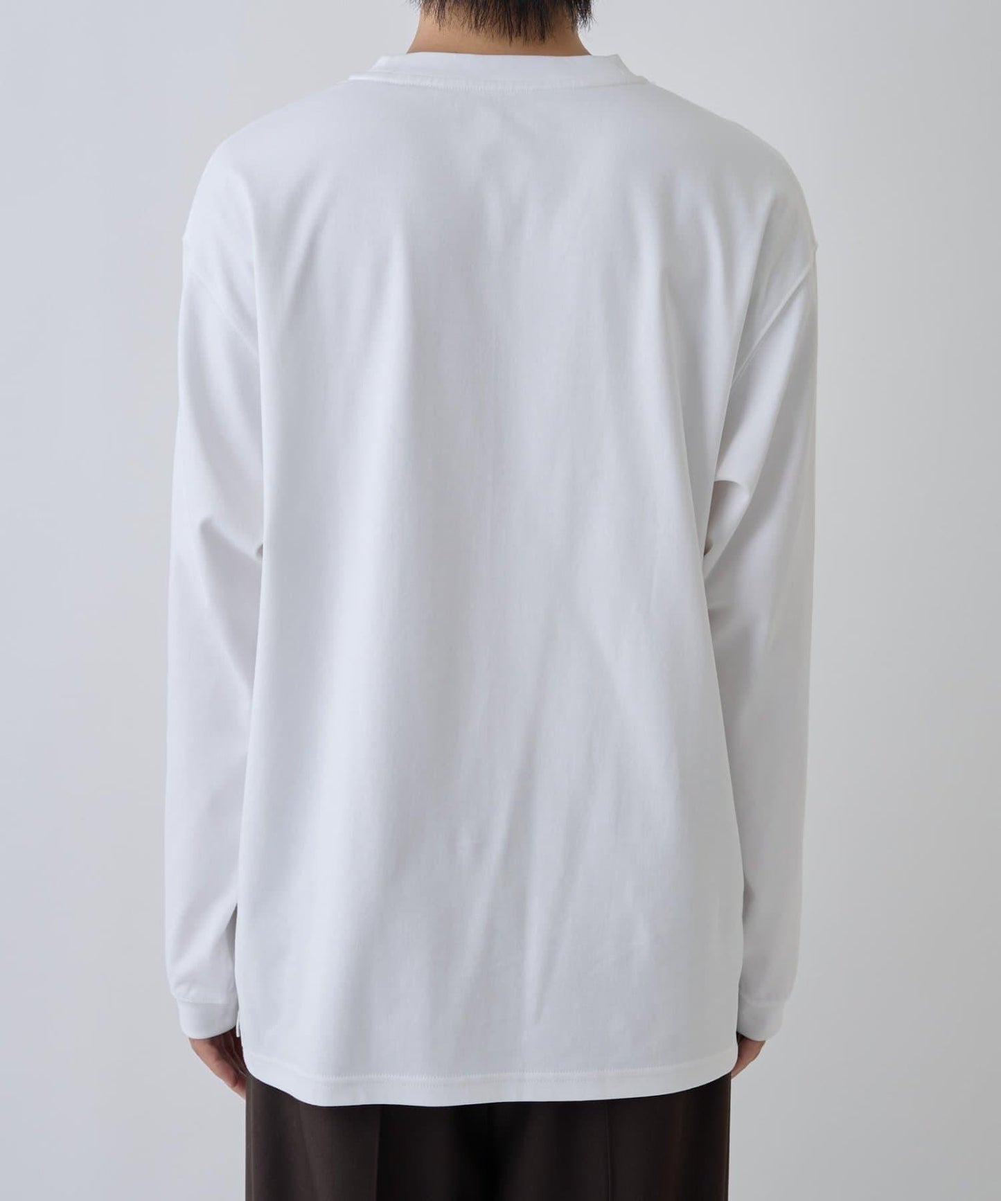 【AW】漸變棉質簡約長袖T恤