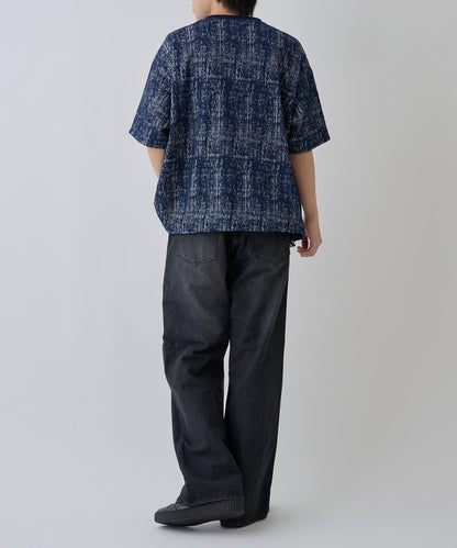 蓬鬆提花短袖T恤