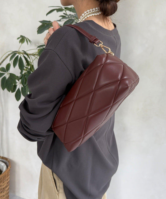【限定】格紋方形包