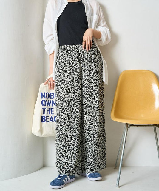 印度 花卉印花 休閒褲