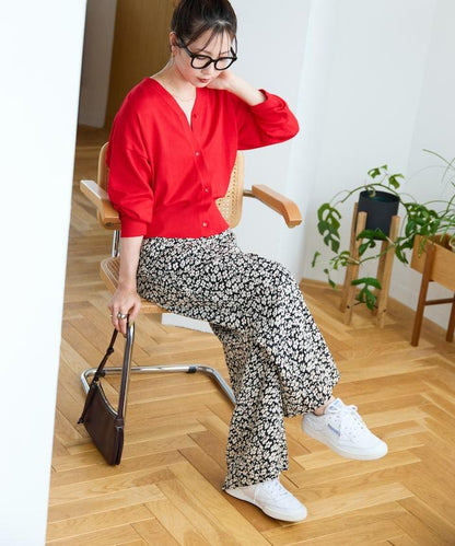 印度 花卉印花 休閒褲