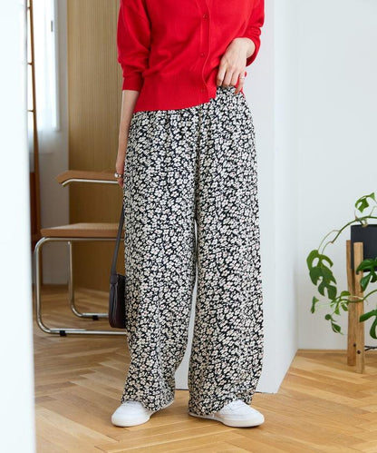 印度 花卉印花 休閒褲