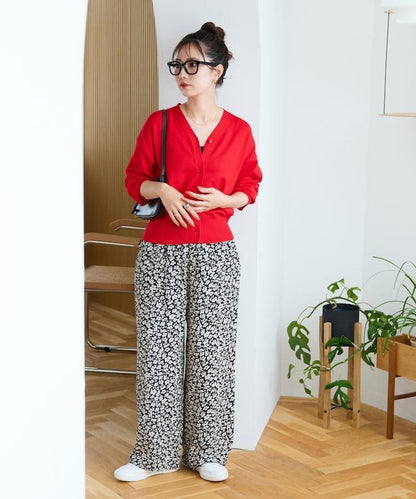 印度 花卉印花 休閒褲