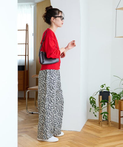 印度 花卉印花 休閒褲