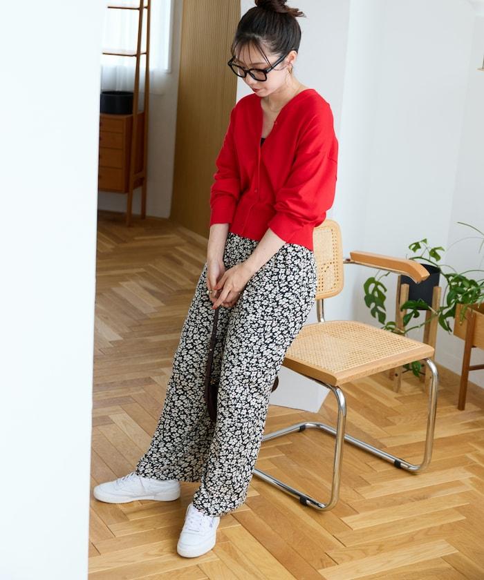 印度 花卉印花 休閒褲