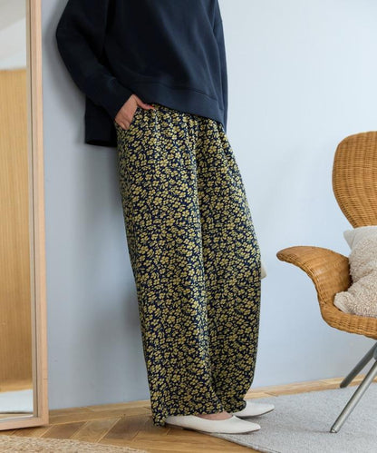 印度 花卉印花 休閒褲