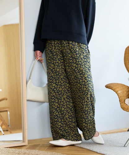 印度 花卉印花 休閒褲