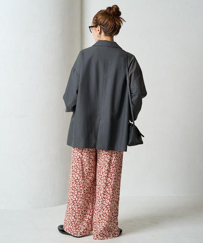 印度 花卉印花 休閒褲