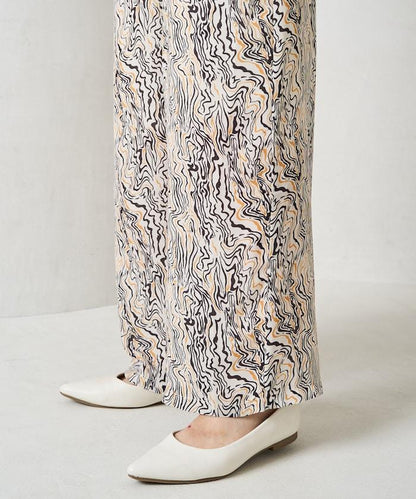 波紋圖案休閒褲