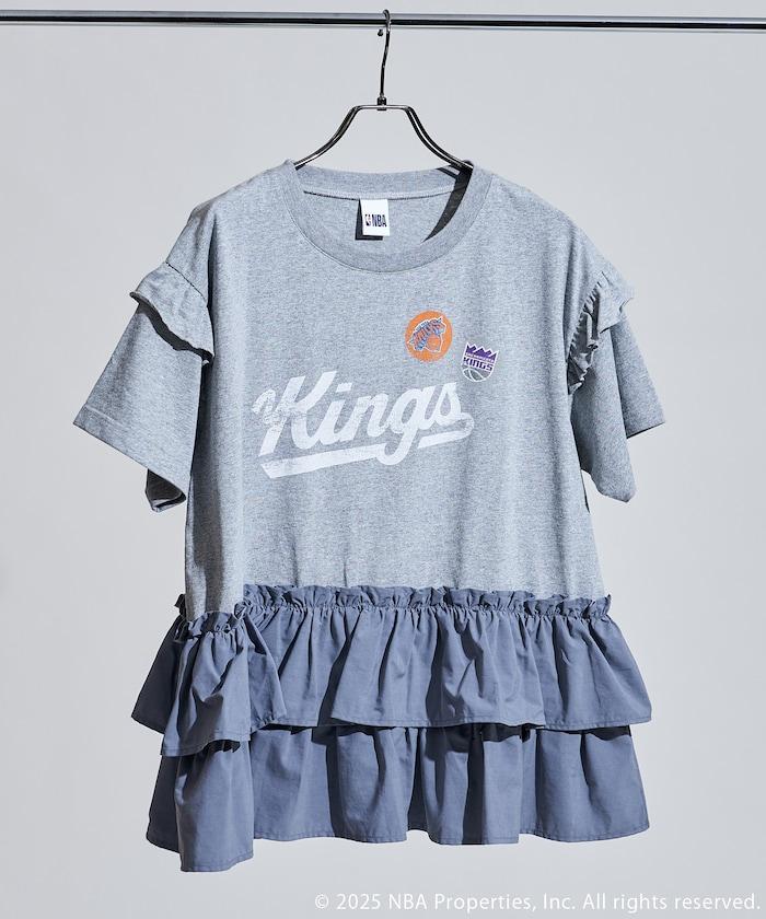 NBA印花拼接長款T恤