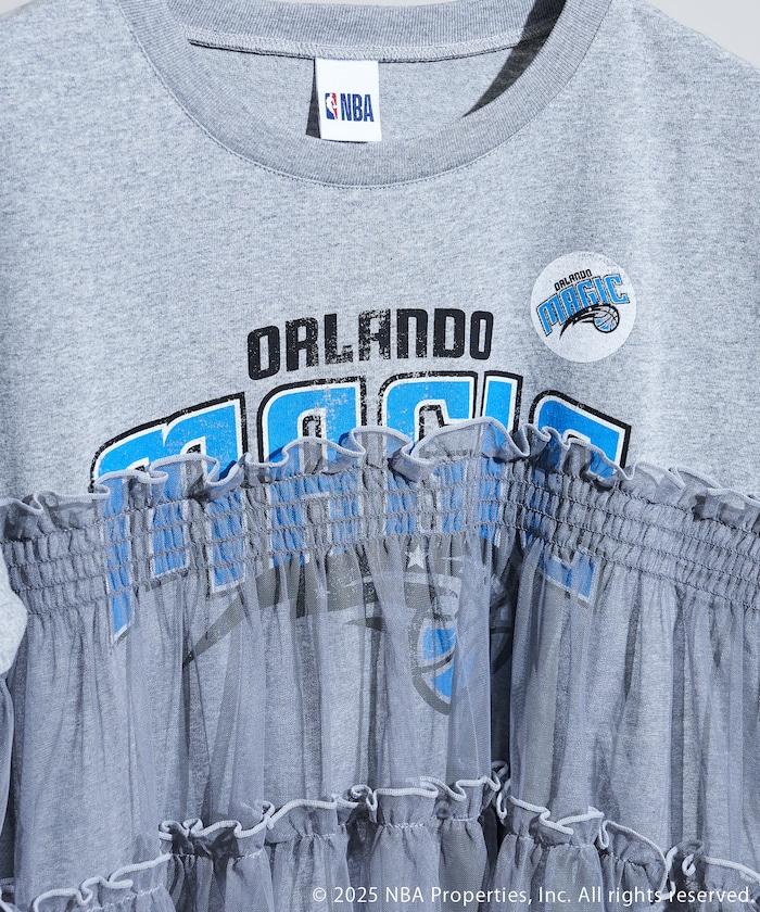 NBA印花蕾絲拼接T恤