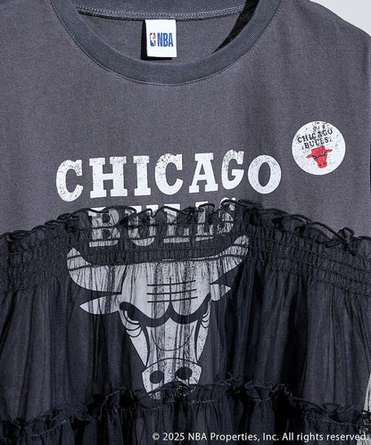 NBA印花蕾絲拼接T恤