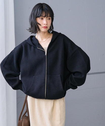 《機洗可》拉鍊開衫針織衫