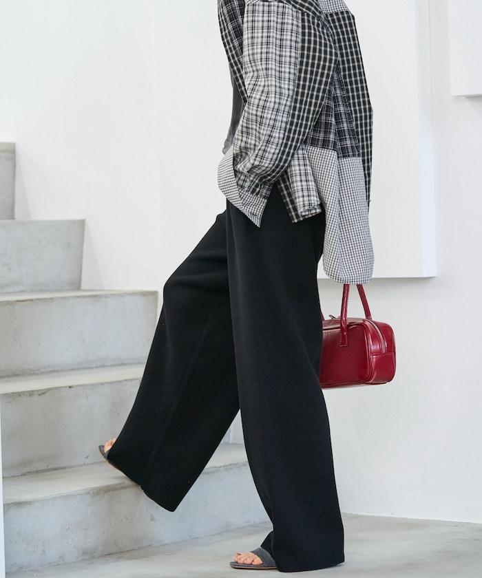 《機洗可》毛衣質感針織長褲