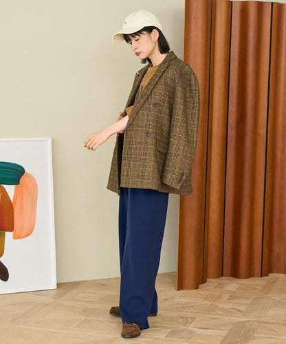 《機洗可》毛衣質感針織長褲