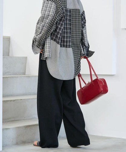 《機洗可》毛衣質感針織長褲