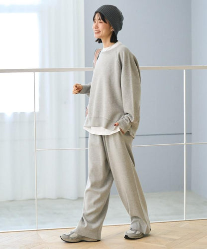 《機洗可》毛衣質感針織長褲