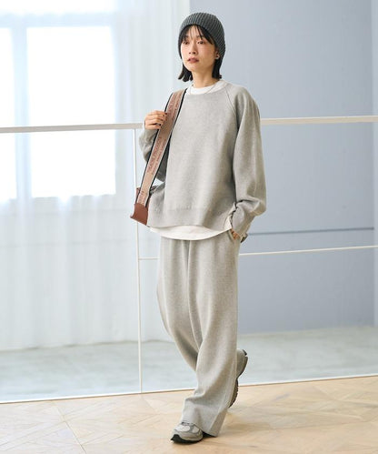 《機洗可》毛衣質感針織長褲