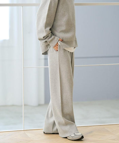 《機洗可》毛衣質感針織長褲