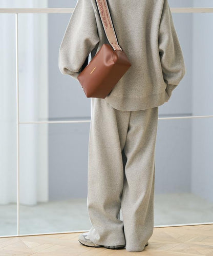 《機洗可》毛衣質感針織長褲