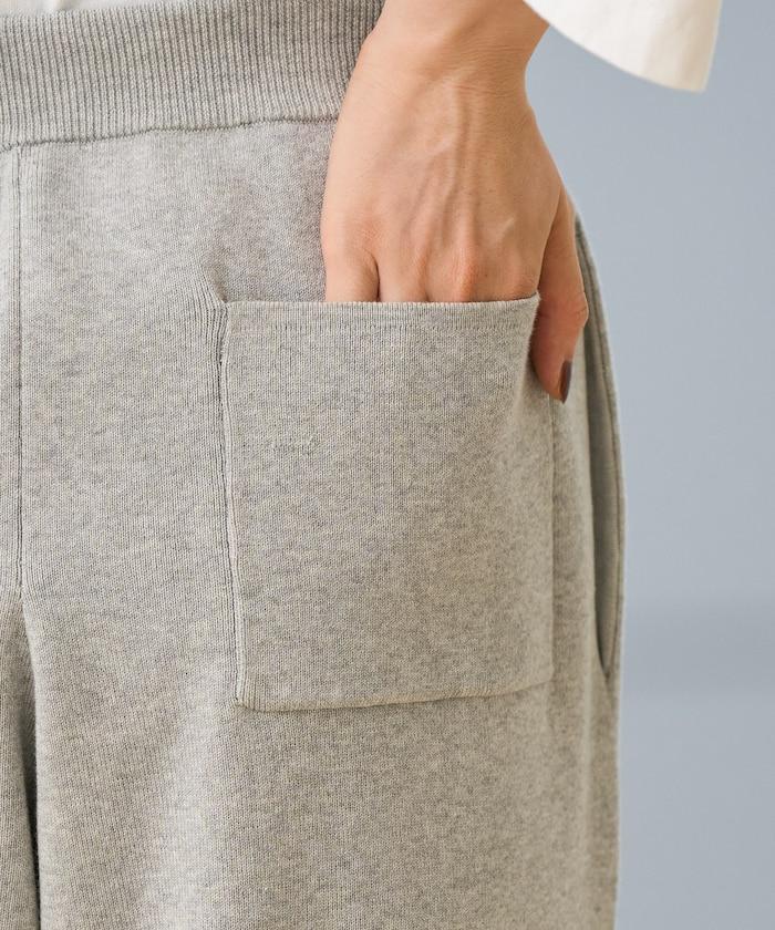 《機洗可》毛衣質感針織長褲