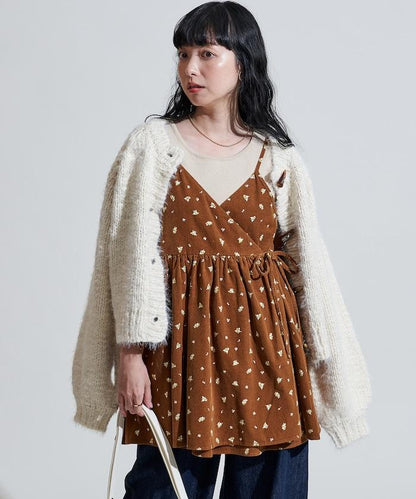 粗紡低密度短款針織開衫