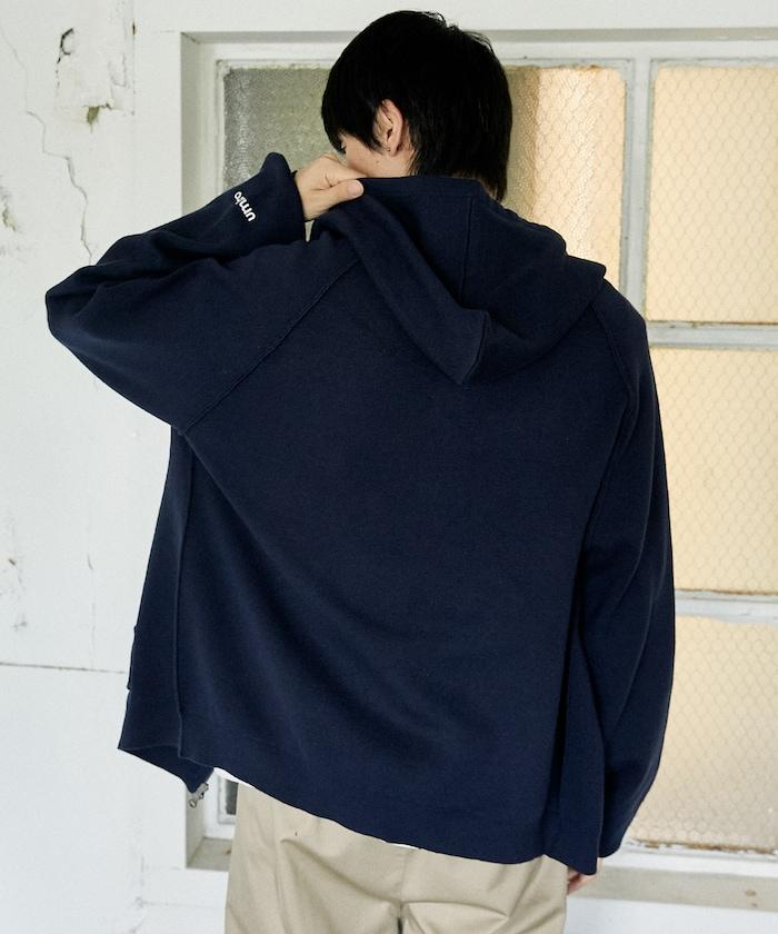 針織全拉鍊帽衫