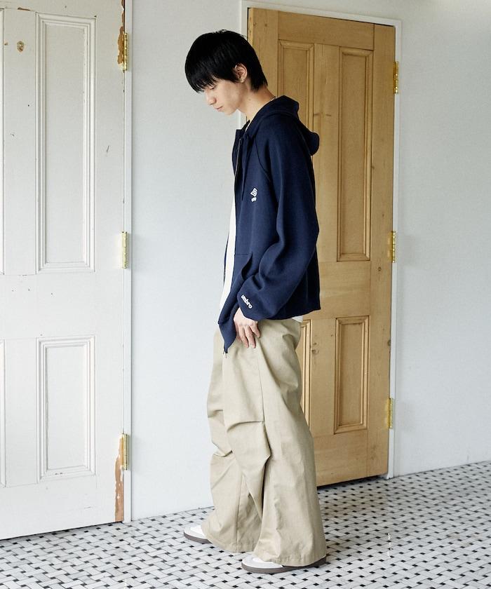 針織全拉鍊帽衫
