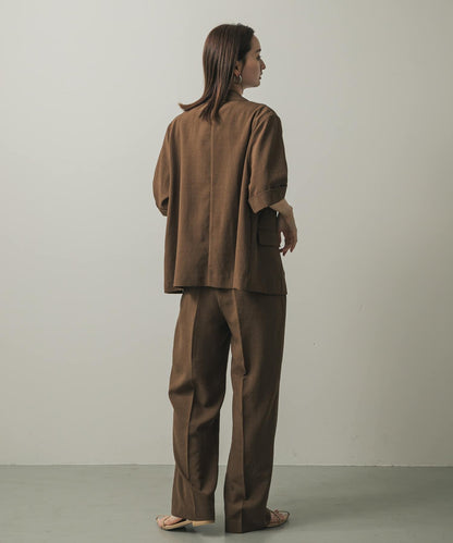 UR TECH DRYLUXE仿亞麻寬鬆長褲