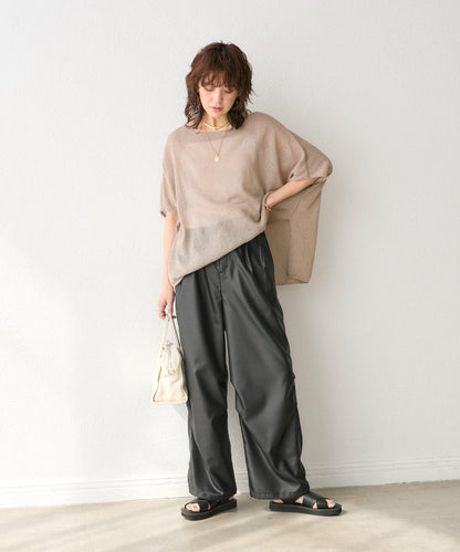 【清爽易穿】紙質雨披針織衫