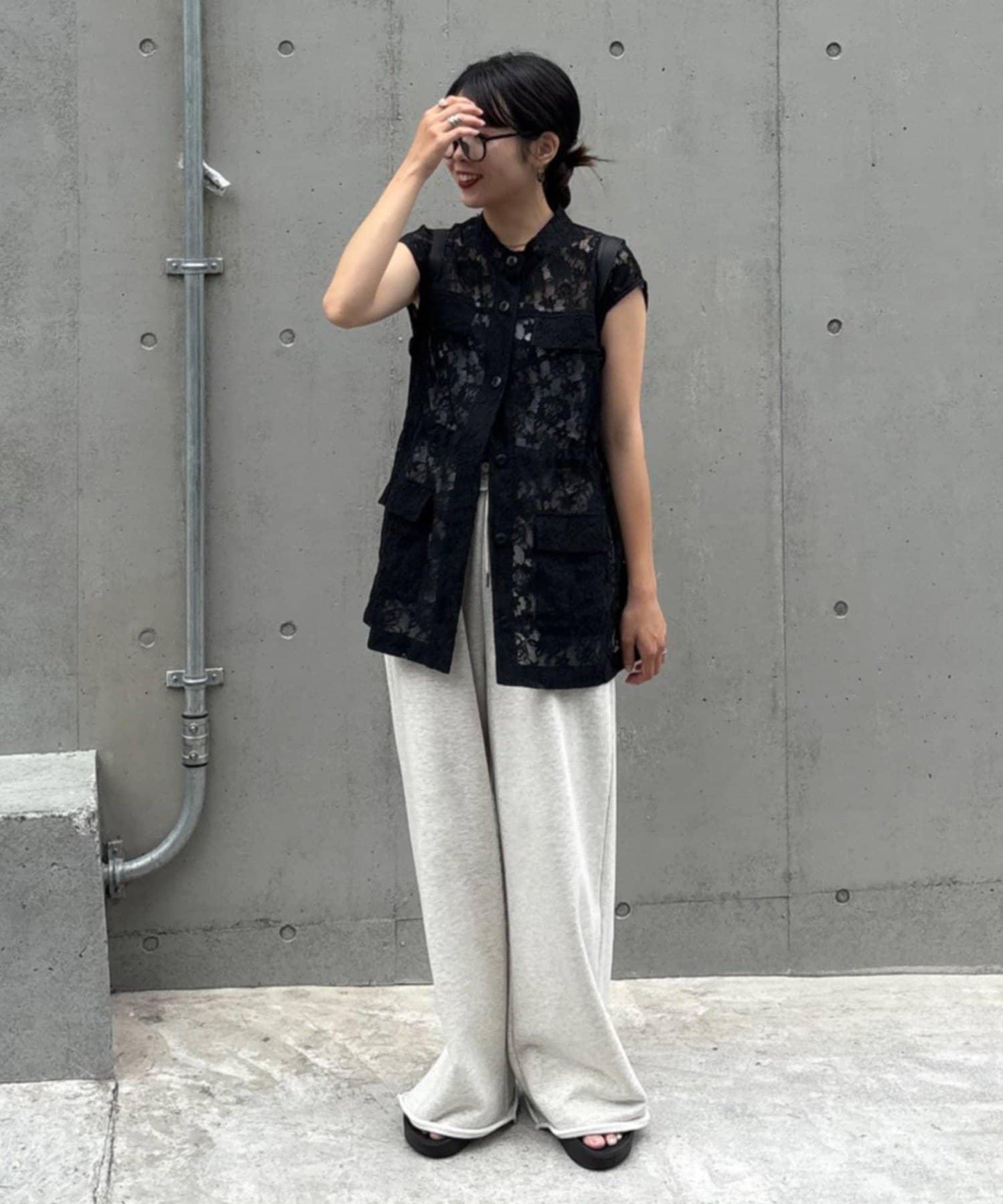 CIAOPANIC TYPY 蕾絲軍風背心