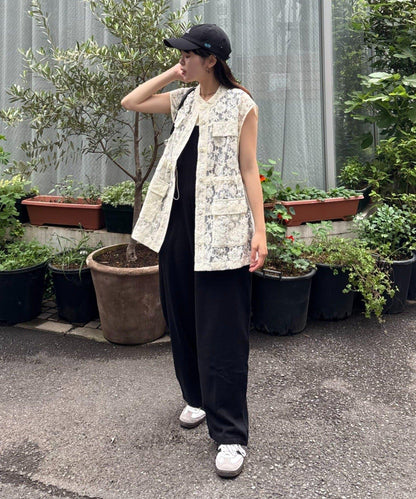 CIAOPANIC TYPY 蕾絲軍風背心