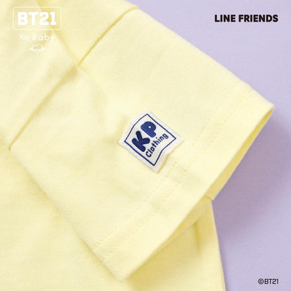 【《BT21》】印花與刺繡短袖T恤（嬰兒款）