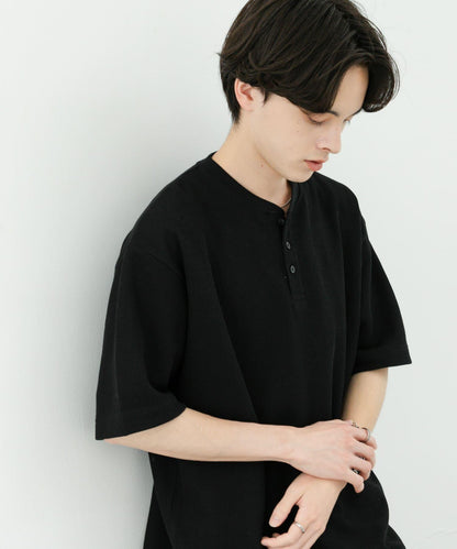 亨利領珠地布套頭衫