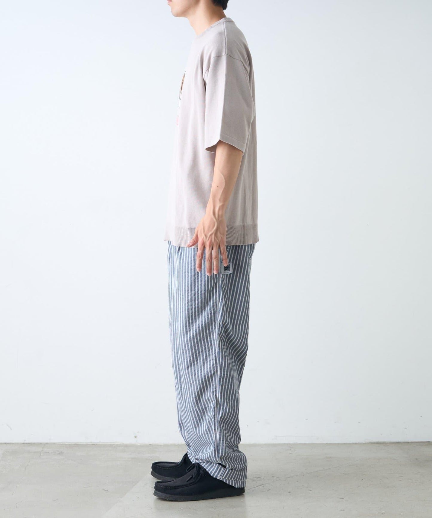 【男女通用】動物紋狗夏季針織半袖T恤